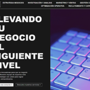 Marketing pagina web lista para administrar